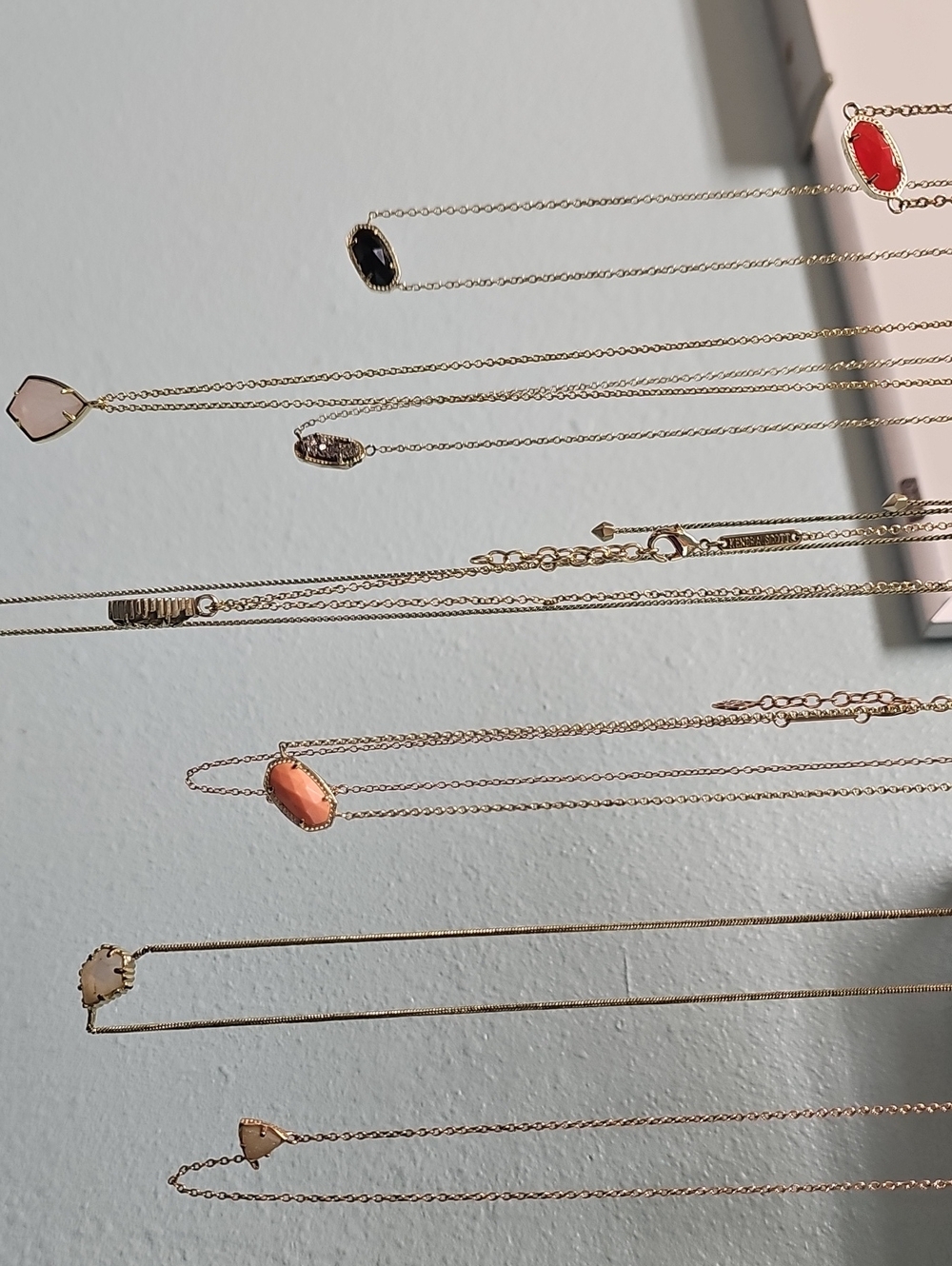 Kendra Scott necklace Bundle with black, red, coral and blush stones